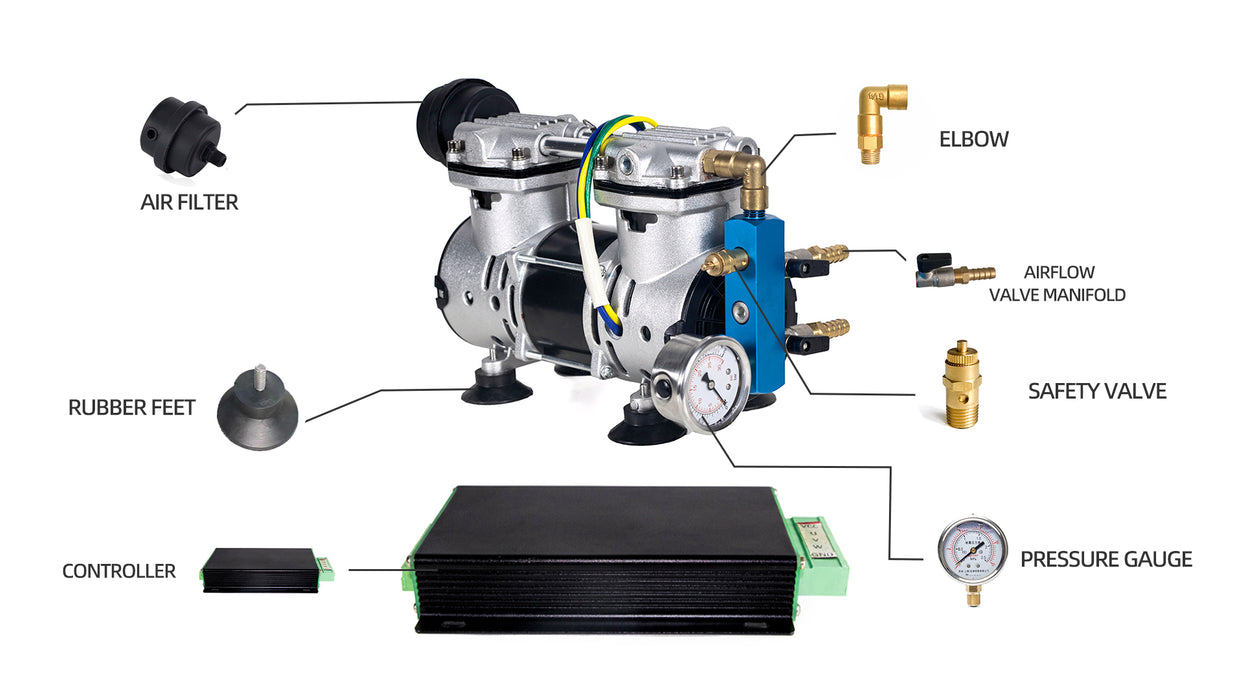 ASA 24V Solar - 1/2hp Kit - 2 Diffusers