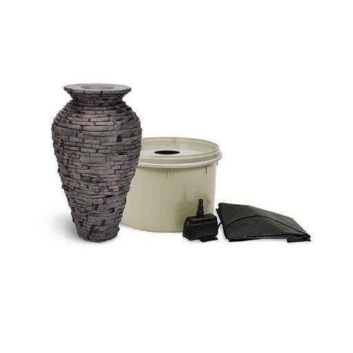 Small Stacked Slate Urn Fountain Kit - Aquascape Australia