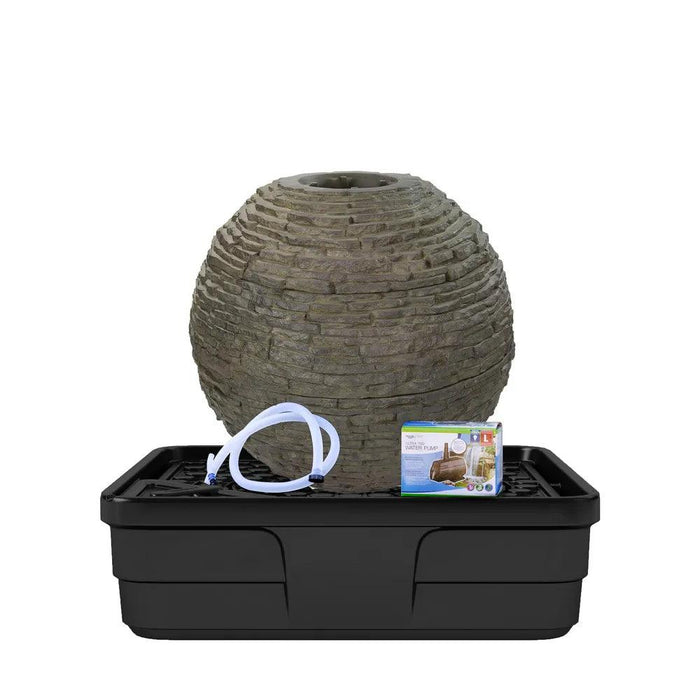 Medium Stacked Slate Sphere Landscape Fountain Kit - Aquascape Australia