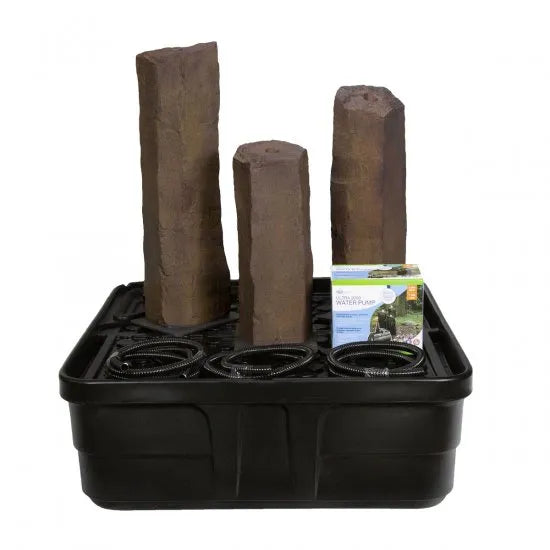 Faux Basalt Columns - Set of 3 Fountain Kit