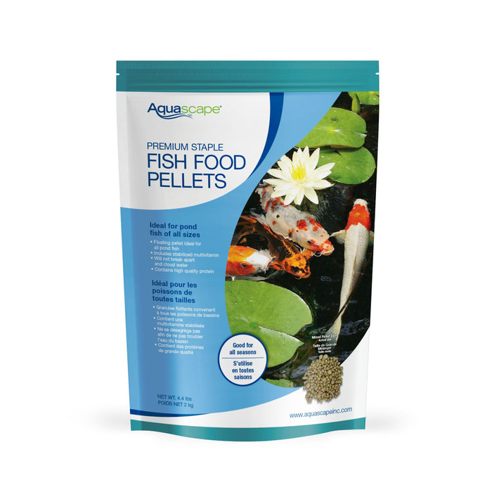 Premium Staple Fish Food Pellets | Large 2kg - Aquascape Australia