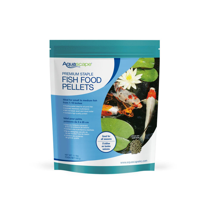 Premium Staple Fish Food Pellets | 500g - Aquascape Australia