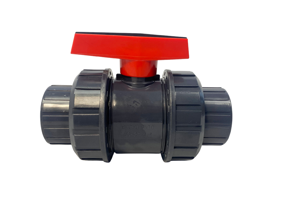 PVC Double Union Ball Valve - Solvent Weld