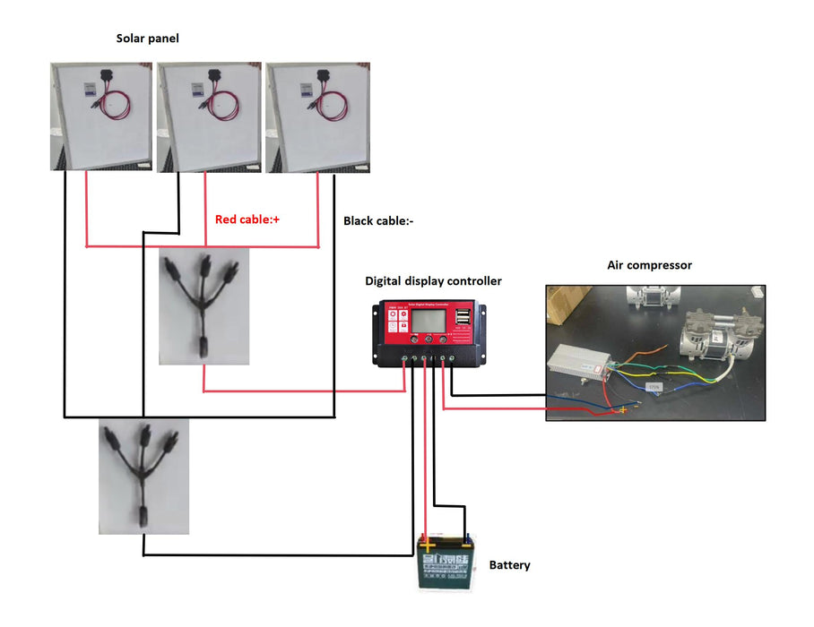 ASA 24V Solar - 1/2hp Kit - 2 Diffusers